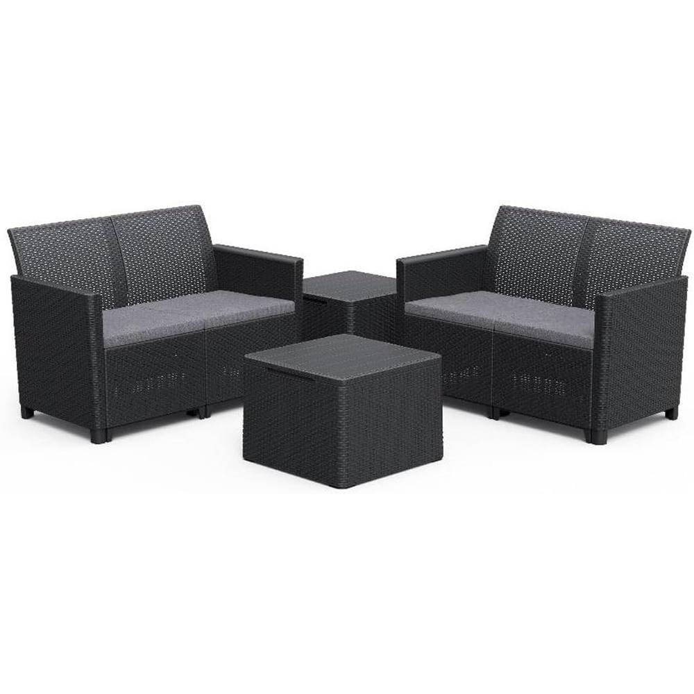 Set da Giardino Keter Claire 2 Divani 1 Tavolino