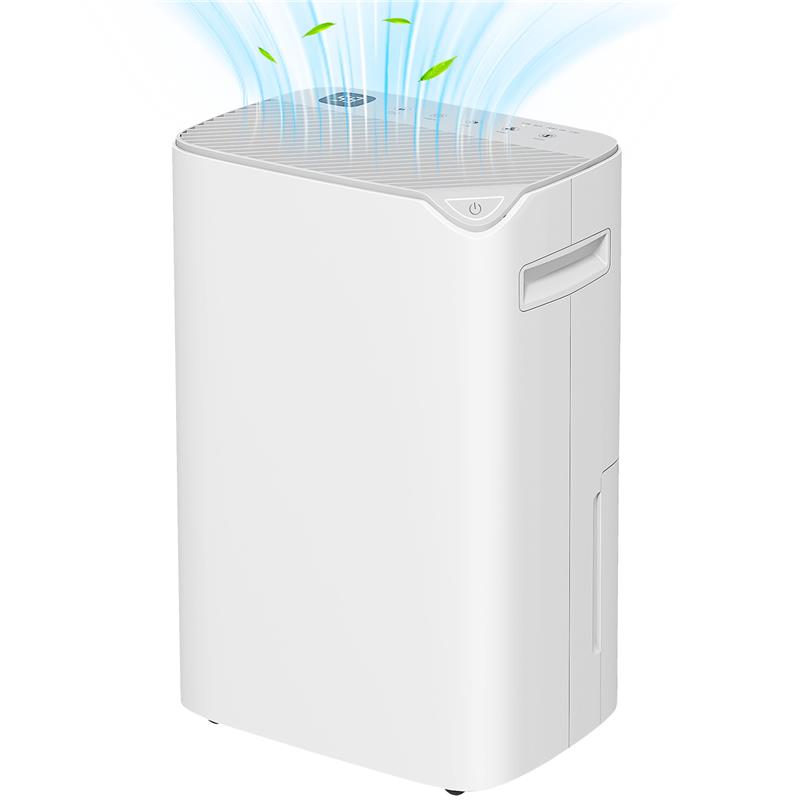 Image of DEUMIDIFICATORE PORTATILE 20L/GIORNO SERBATOIO 2.5L 2 VELOCITÀ E 3 FUNZIONI E TIMER 24 ORE BIANCO