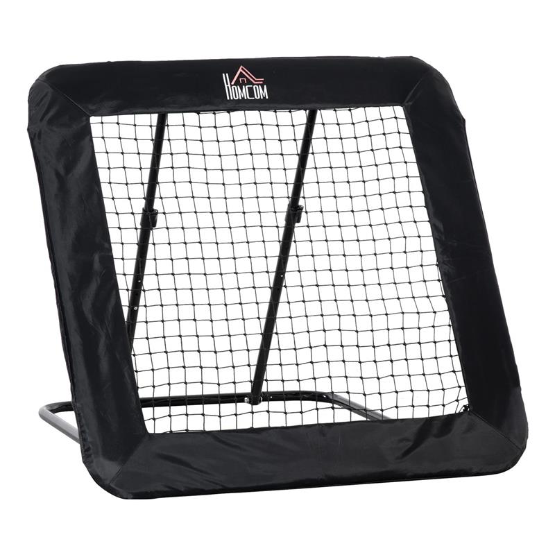 Image of REBOUNDER PIEGHEVOLE E REGOLABILE DA ESTERNO PER CALCIO BASEBALL E PALLAVOLO 128X118X108-120 CM NERO