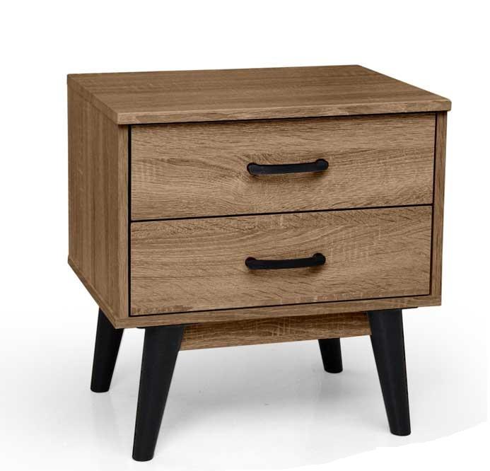 ARES COMODINO CON 2 CASSETTI 48 X 38 X 50 CM IN LEGNO NOCE USATO COME NUOVO