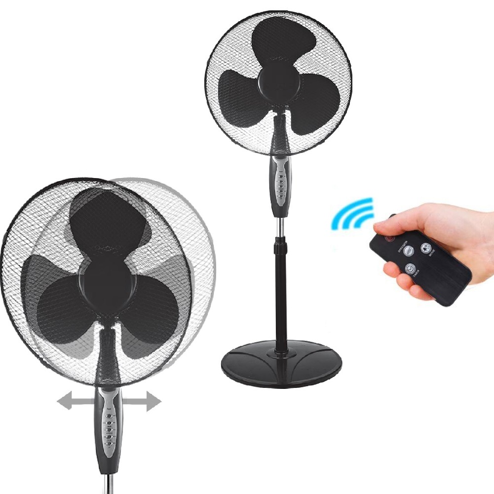 Image of Ventilatore Colonna Piantana 45W 40cm 3 Velocità Telecomando Timer Regolabile
