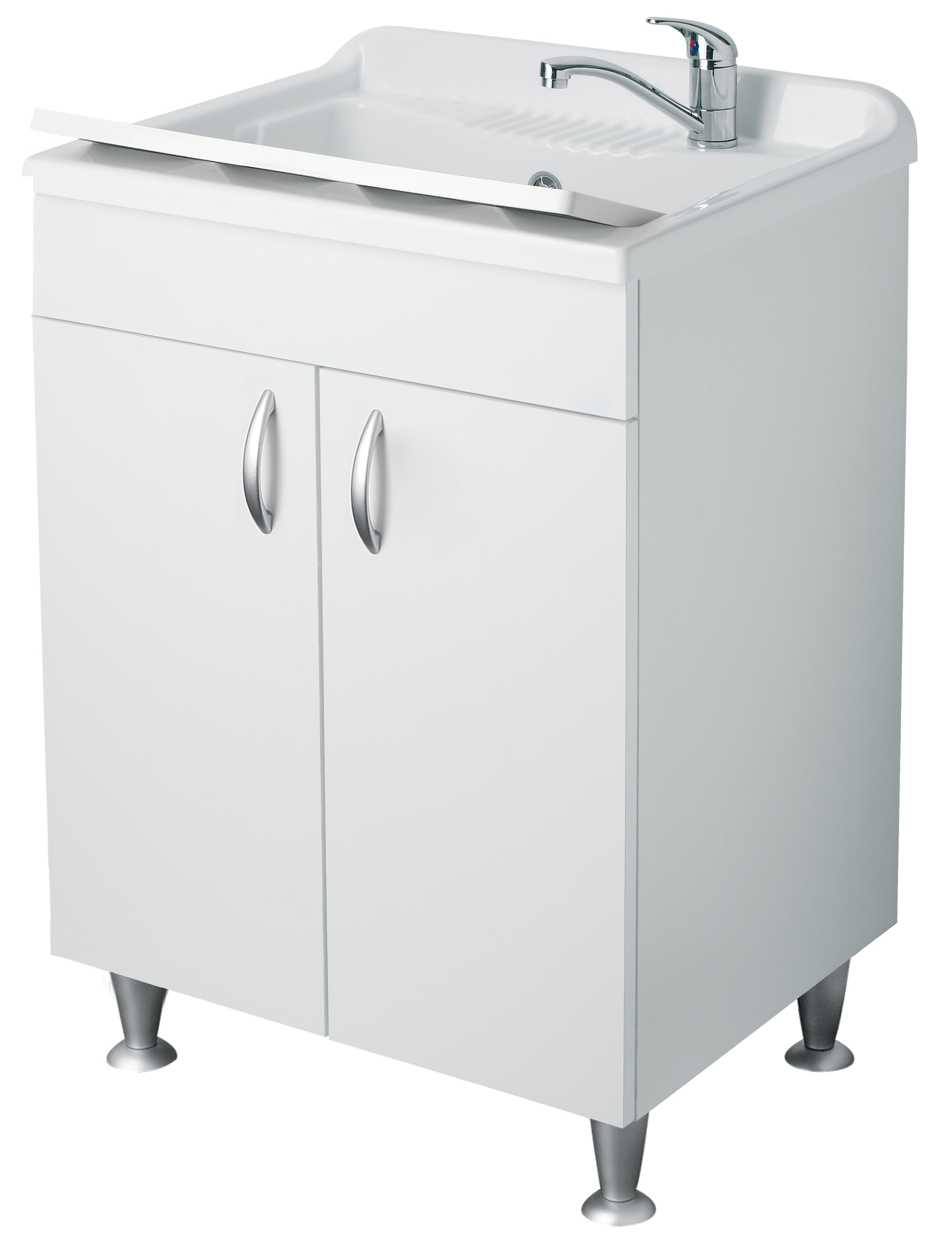Mobile Lavatoio Negrari ECO 60x60 cm - in Nobilitato Idrofugo con Asse Lavaggio