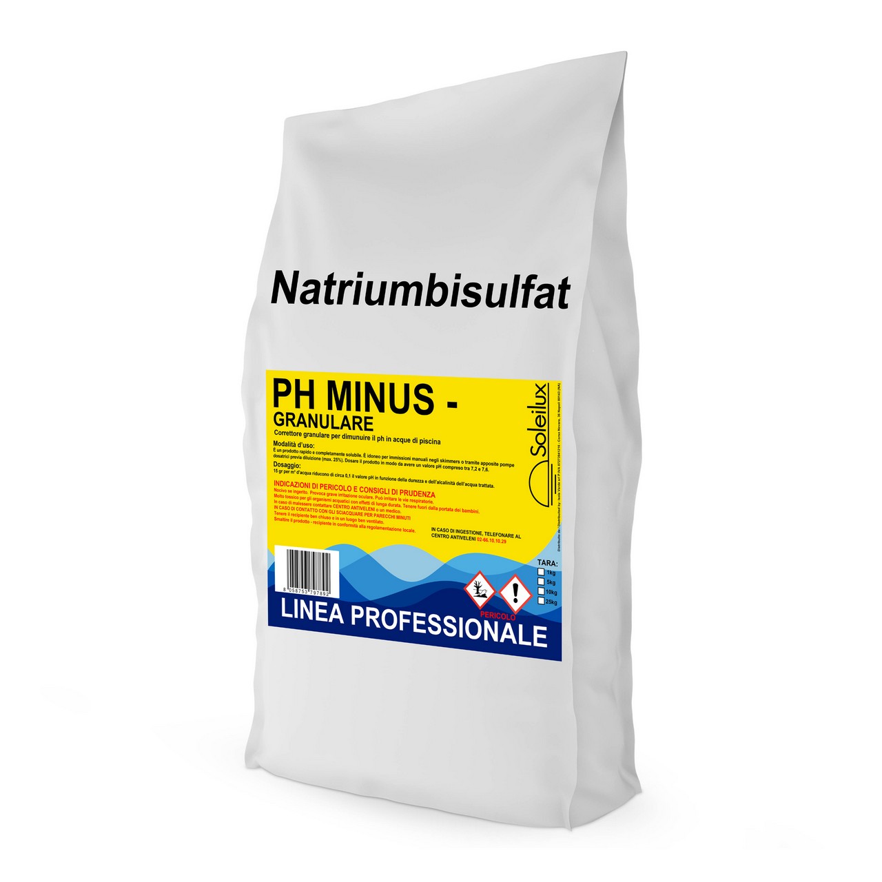 25kg PH - Meno Minus Granulare Rapido, Correttore per Ridurre il Valore di PH