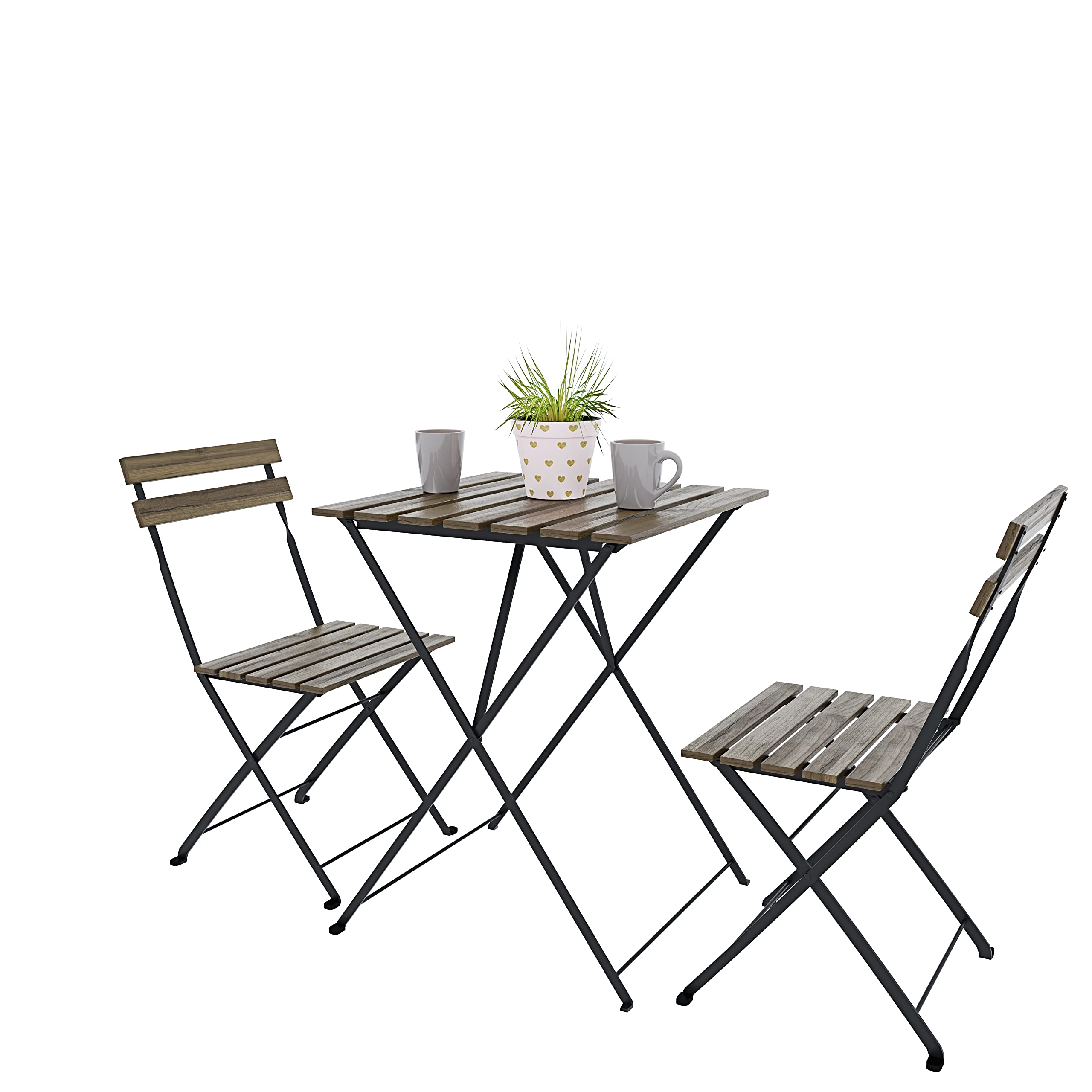 Set Bistrot 2 Sedie Con Tavolino Pieghevole Salvasp…