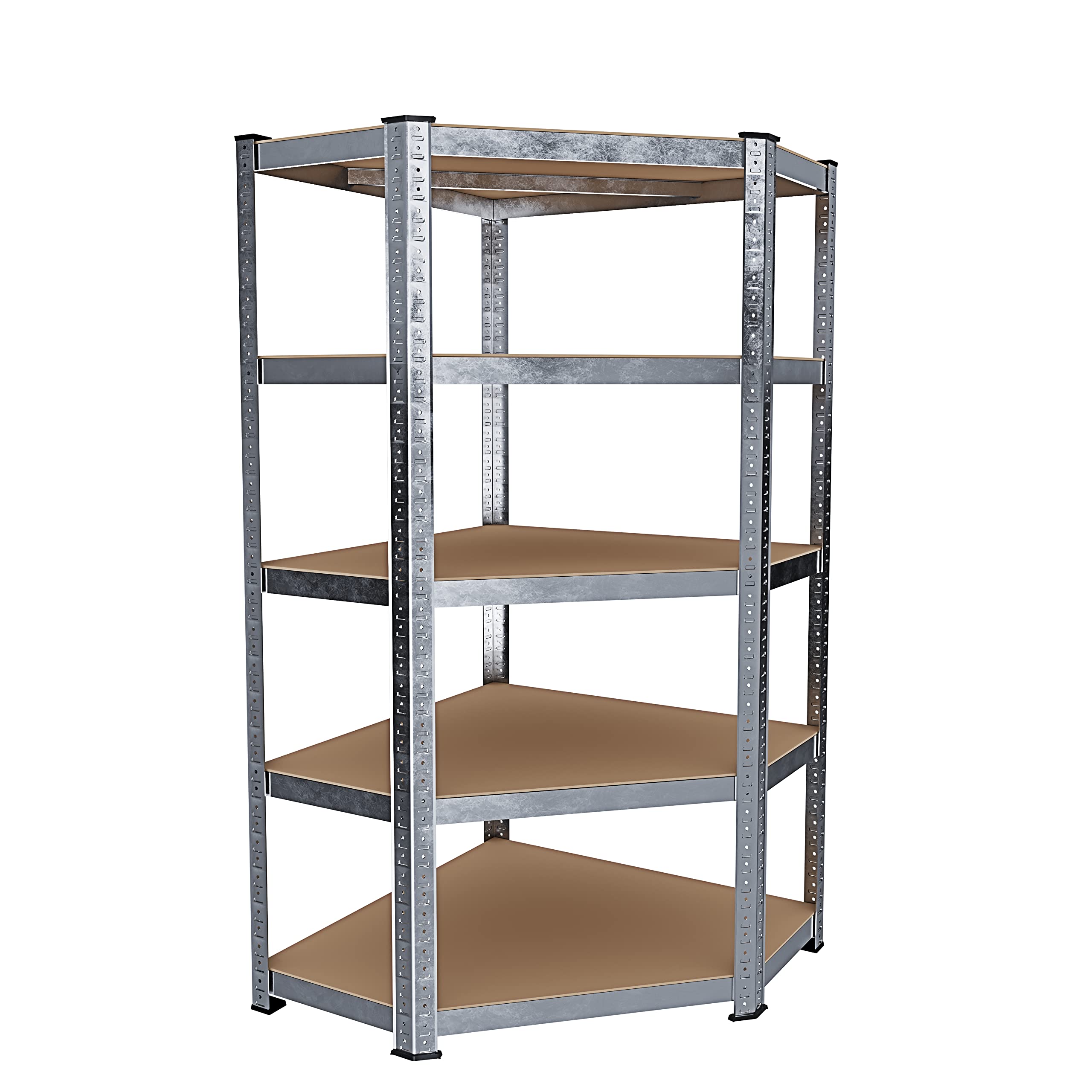 EGLEMTEK Scaffale Metallo E Legno MDF Ad Alta Porta…