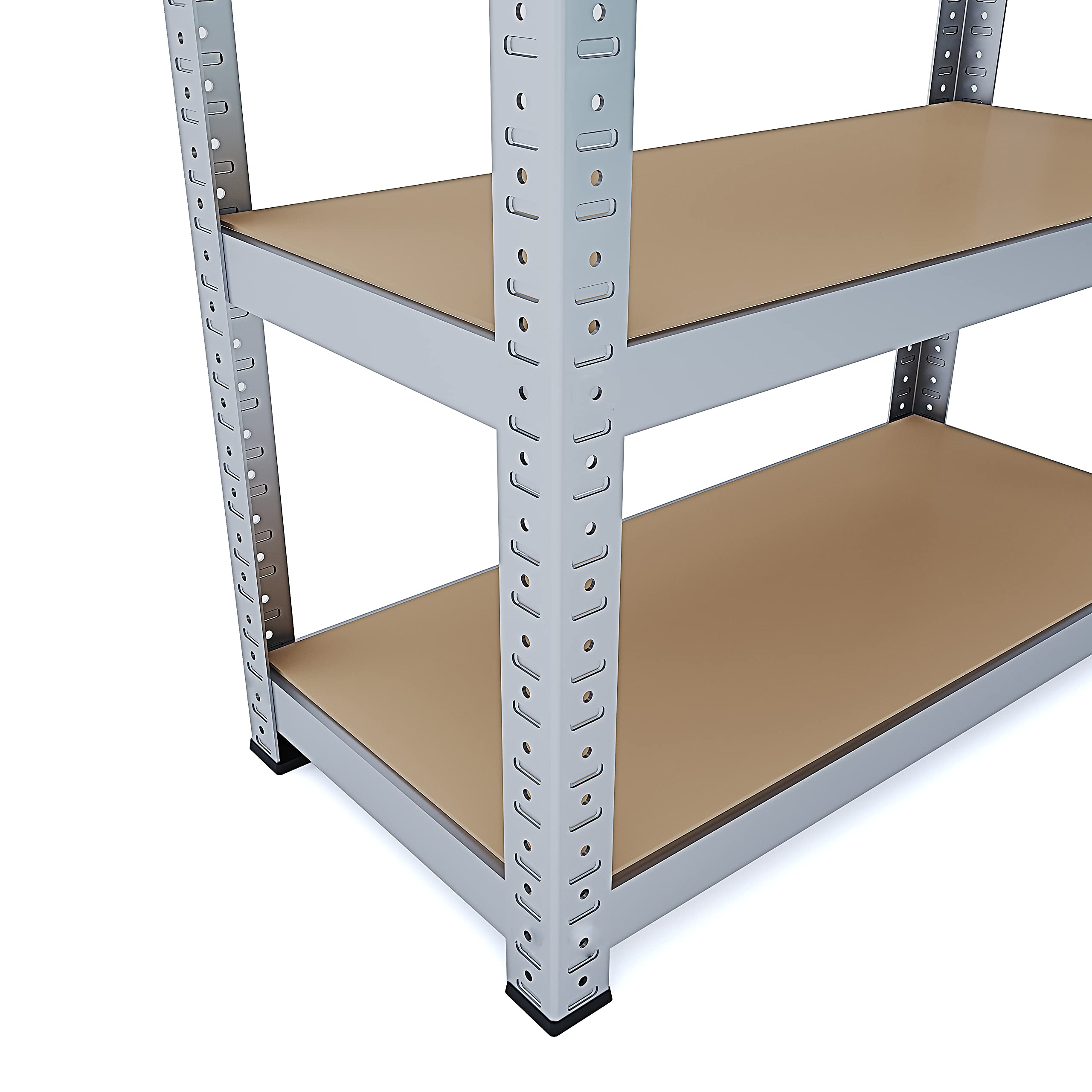 EGLEMTEK Scaffale Metallo E Legno MDF Ad Alta Porta…