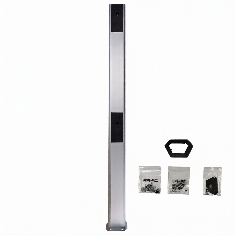 Colonnetta Colonnina Doppia 1000mm 100cm Fotocellule Tastiera FAAC GENIUS 401080
