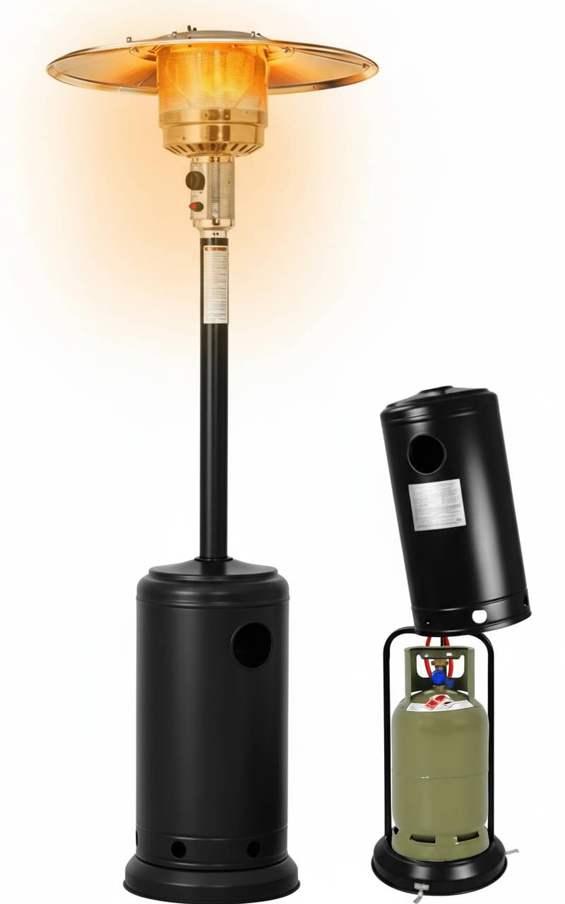 Fungo riscaldante a gas 14000 W Max stufa esterno t…