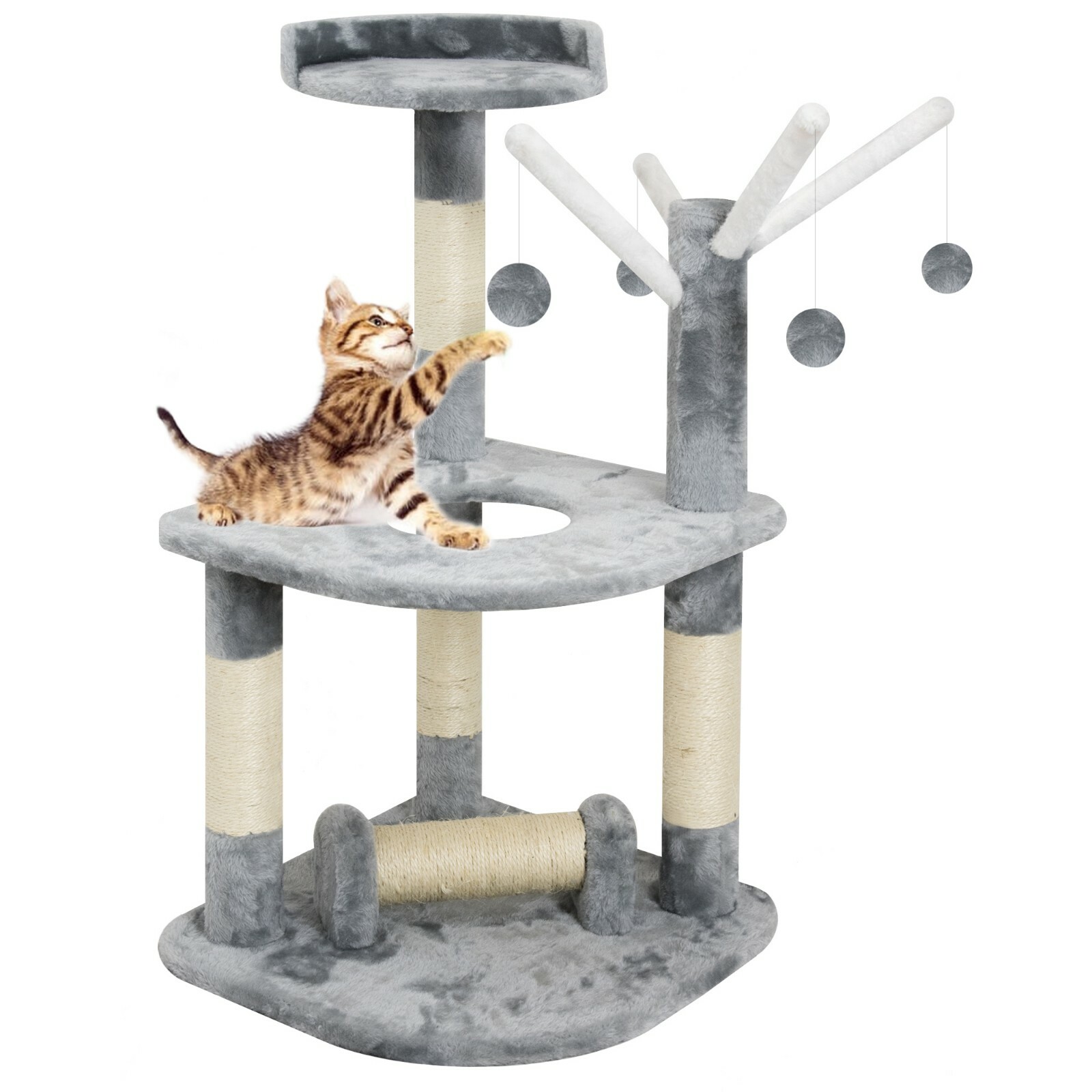 Tiragraffi albero per gatto graffiatoio cuccia gioco parco giochi tira graffi