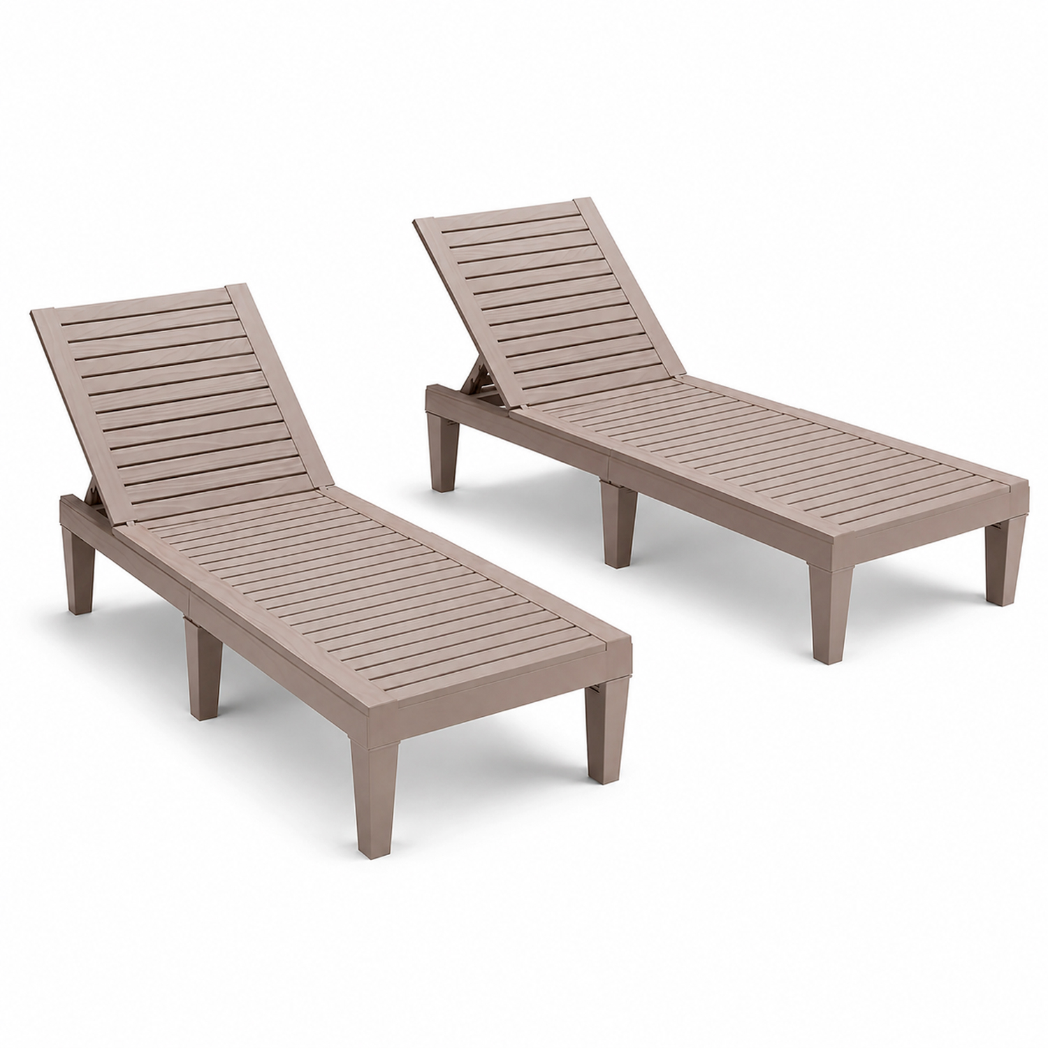 Set 2 Lettini Prendisole Con Schienale Regolabile 5…