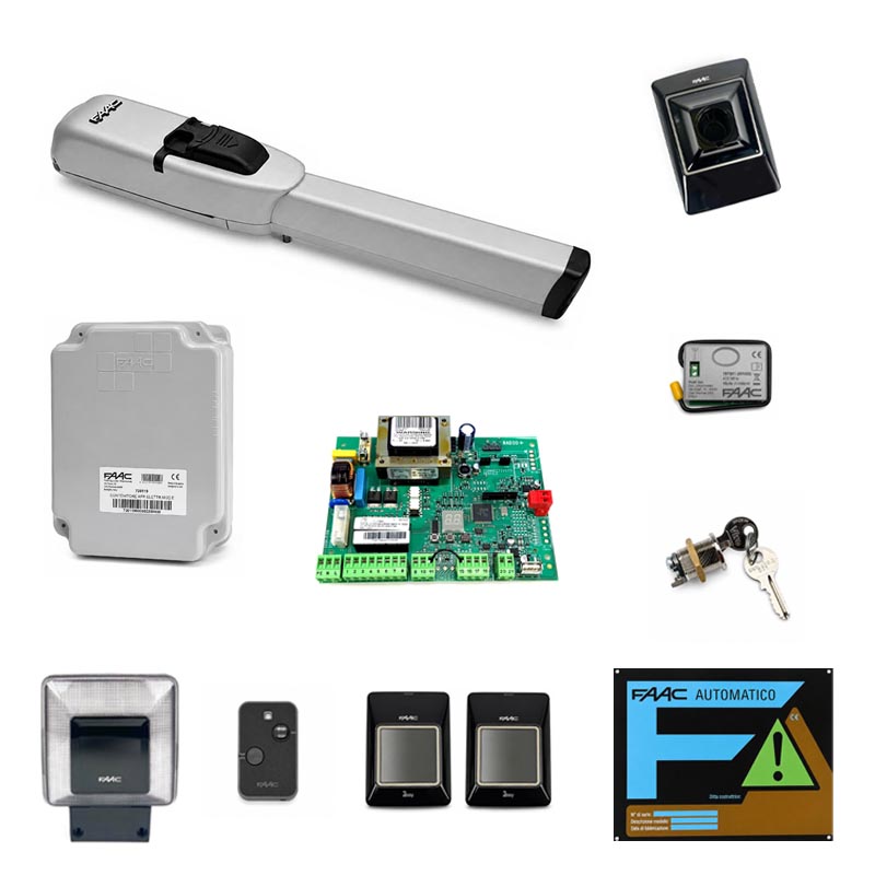 FAAC 413 230V 104413 KIT Automazione Cancello Battenti Battente 2mt Anta - 1 motore