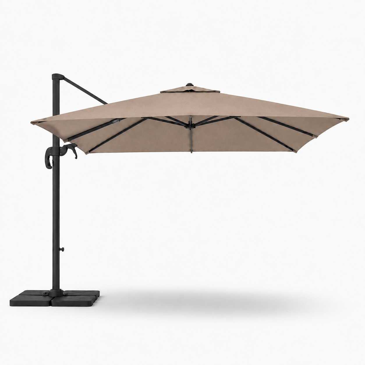 Ombrellone 3x4 M Giardino Braccio Retrattile Per Es…