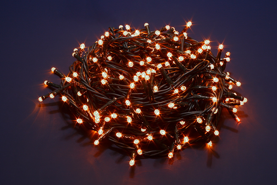 Image of Luci di Natale Led a Luce Calda Frossoda Bianca da Esterno Interno Addobbi Albero Numero Led: 2000, Temperatura di colore: Luce Calda