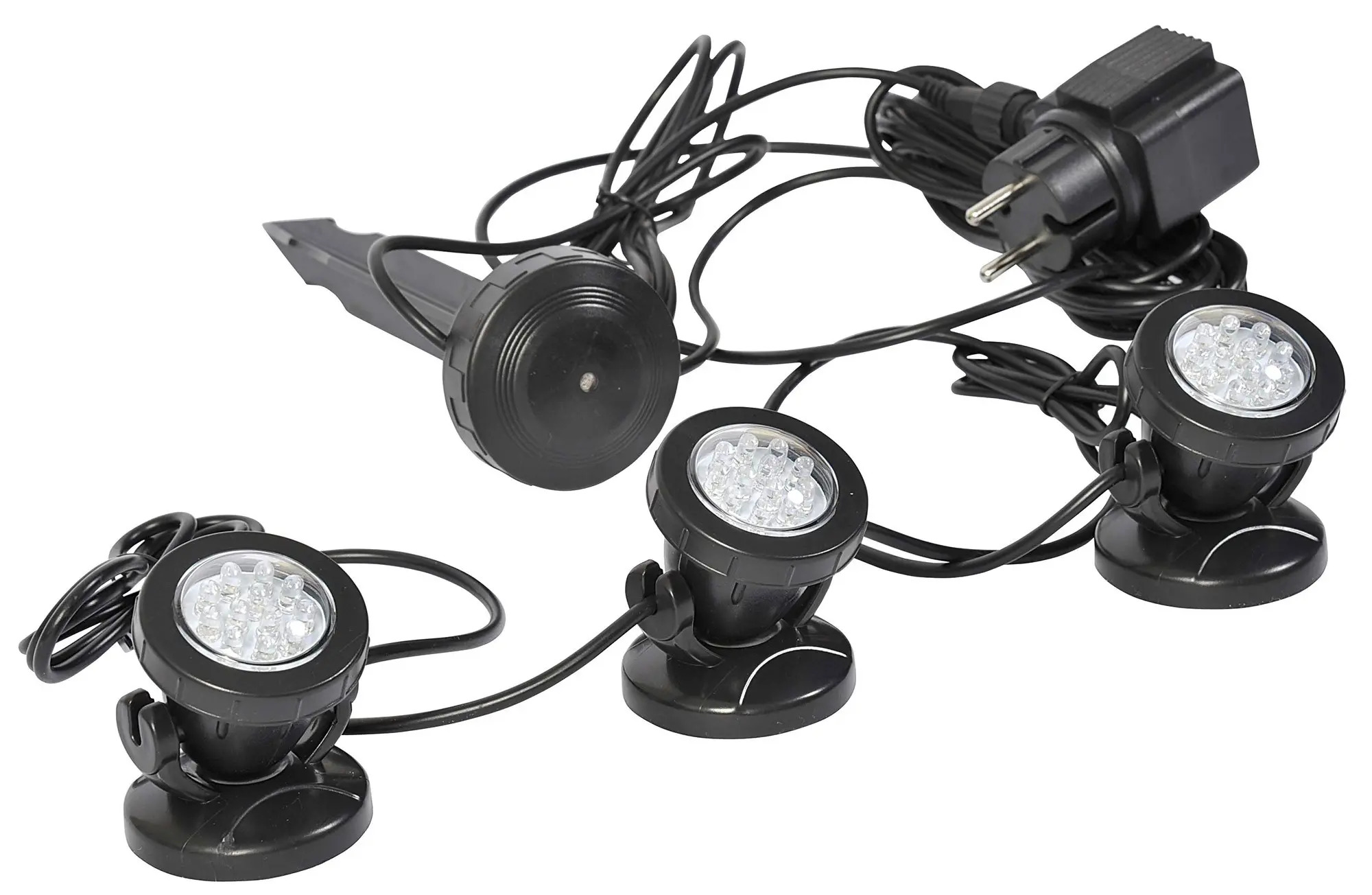 Faretto Per Laghetto Immergibile Sensore Crepuscolare Giorno Notte Verdemax Numero di luci: 3 Faretti