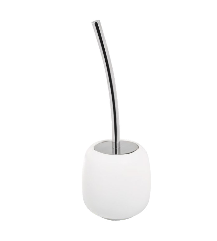 Porta Scopino Bagno WC da Terra Elegante Moderno Bianco Sabbia Grigio Metaform Tonalità: Bianco