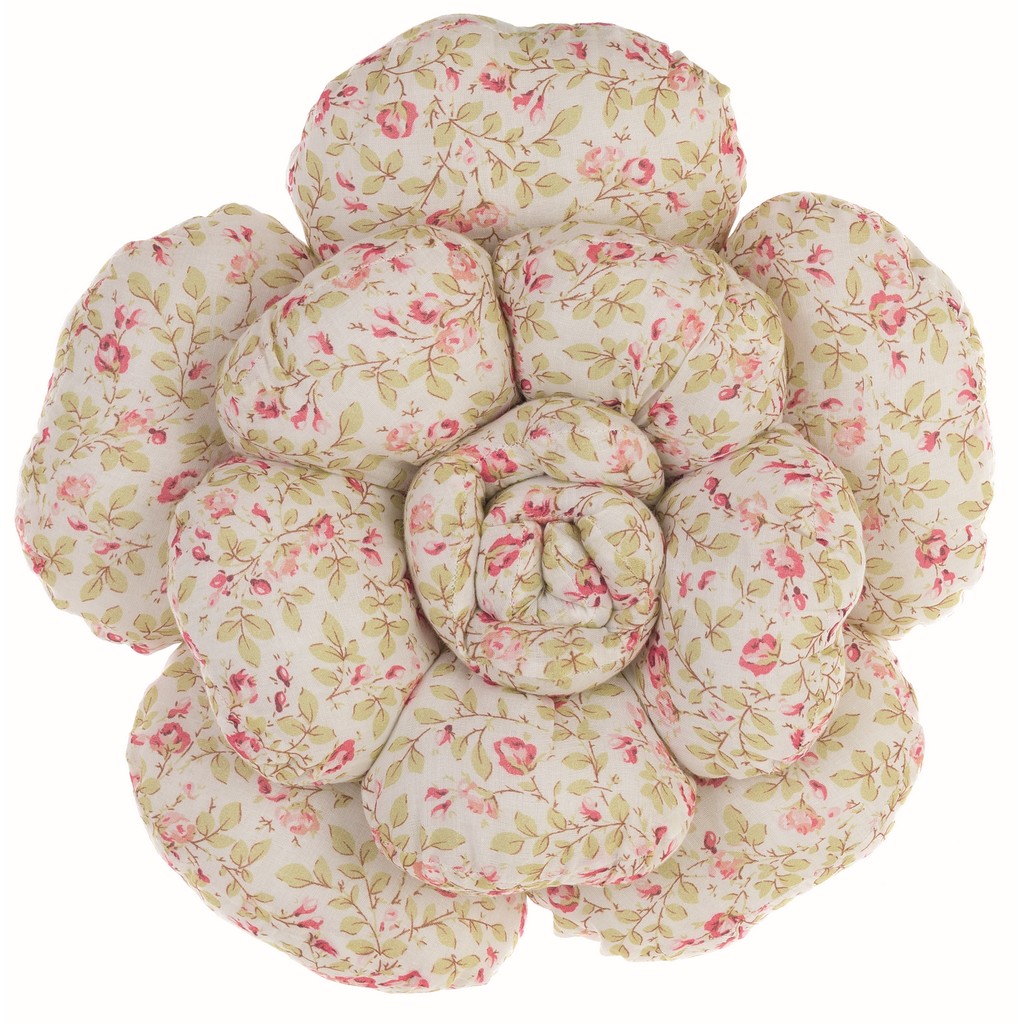 Cuscino Decorativo Fiore Imbottito Shabby Chic Floreale Primavera Blanc Mariclò