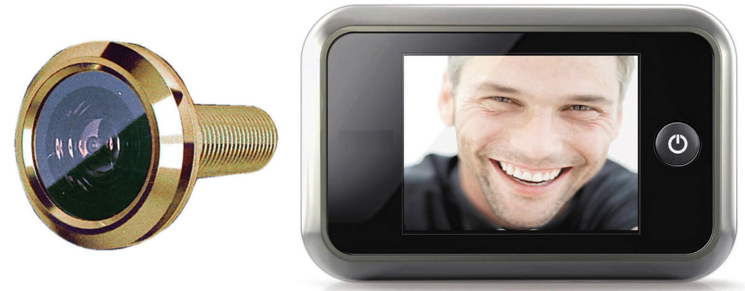 Image of SPIONCINO DIGITALE UNIVERSALE CON VISORE LCD E TELECAMERA PER PORTE