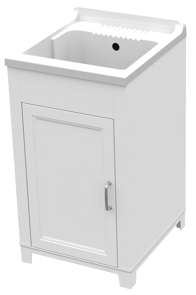 Image of KIT LAVATOIO RESINA ANTIACIDO 45X50X85H BIANCO