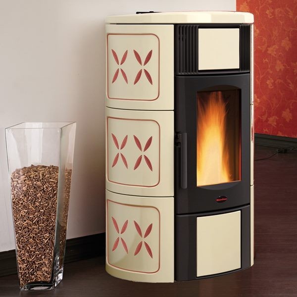 Image of TERMOSTUFA STUFA A PELLET 20 KW ISIDE IDRO 2.0 AMETISTA NORDICA EXTRAFLAME