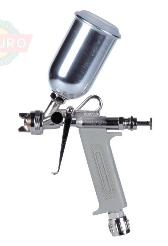 Image of AEROGRAFO ASTURO MOD.C/V - 125 cc. SUPERIORE - UGELLO 0,5-1,0 PER COMPRESSORE