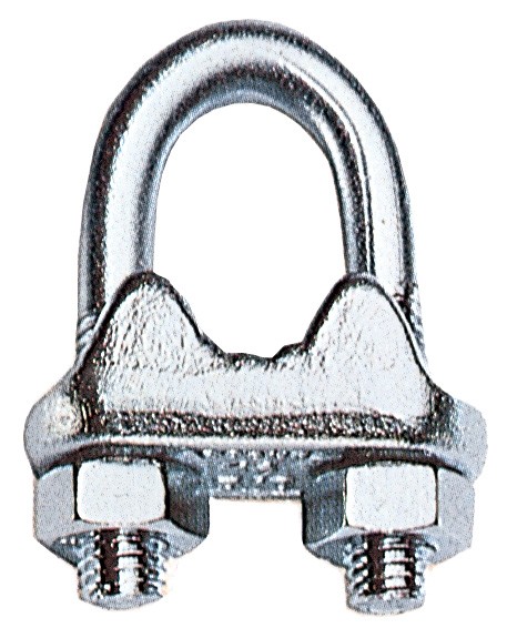 MORSETTO PER FUNE ACCIAIO MM.16 - 5/8 ROBUR