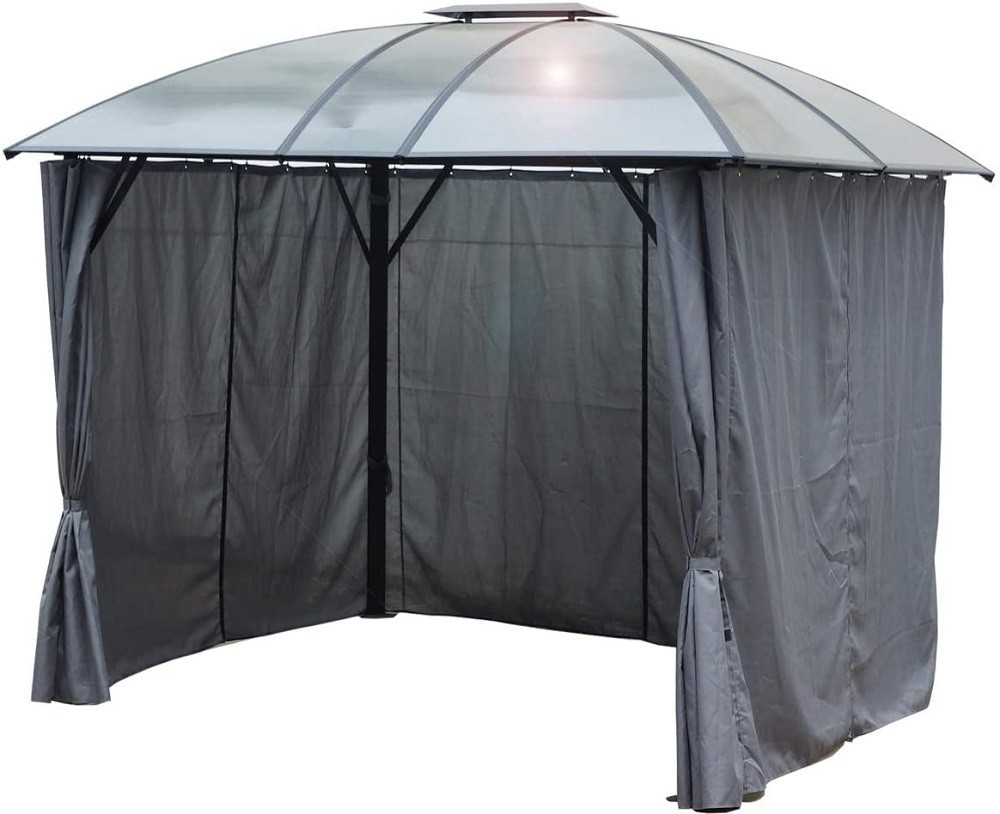 Gazebo Foresta in alluminio e policarbonato 300x360x280H