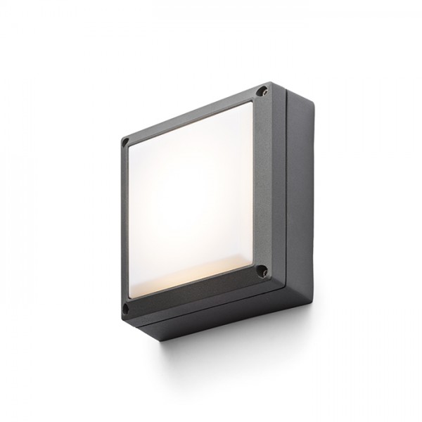 Image of Lampada plafoniera applique DELTA 145 applique / plafoniera grigio antracite 230V GX53 9W IP54