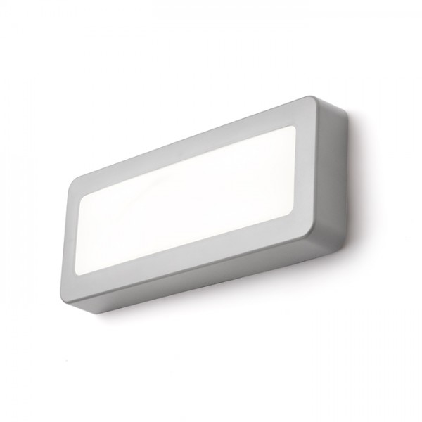 Image of Lampada applique RENO SQ DR applique/plafoniera grigio 230V LED 5W IP65 3000K