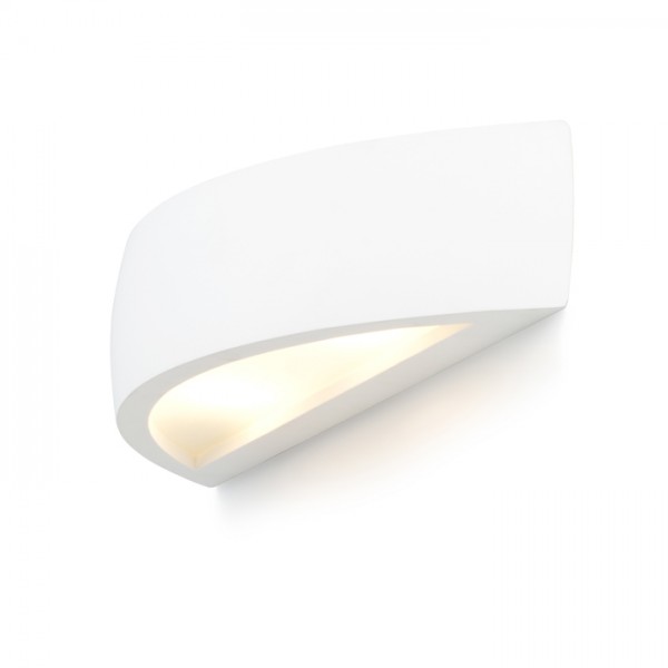 Image of Faretto applique CRESCENT da parete in gesso Verniciabile 230V R7s 78mm 80W