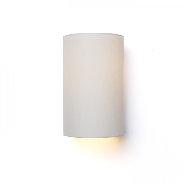 Image of Lampada con Paralume RON W 15/25 da parete Chintz grigio chiaro/PVC bianco 230V E27 28W
