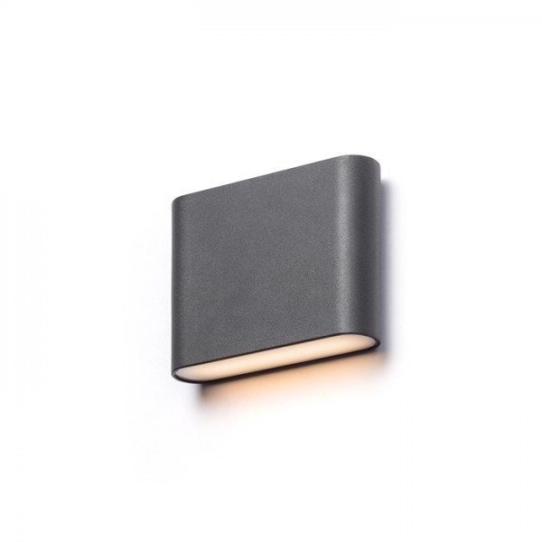 Image of Lampada Faretto CHOIX 114 da parete grigio antracite 230V LED 2x3W IP54 3000K