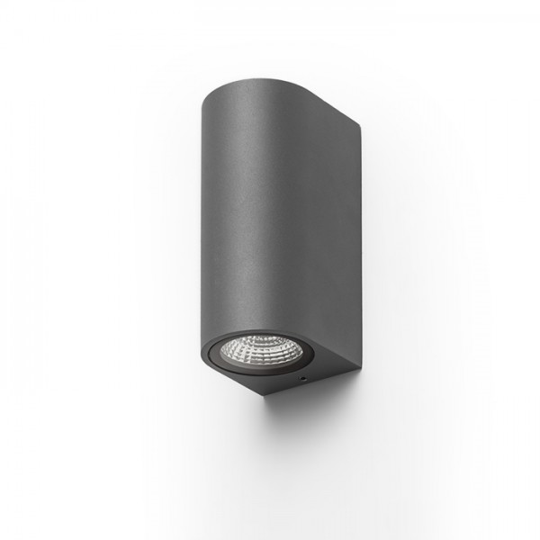 Image of Lampada Faretto ZACK II grigio antracite 230V LED 2x3W 58° IP54 3000K