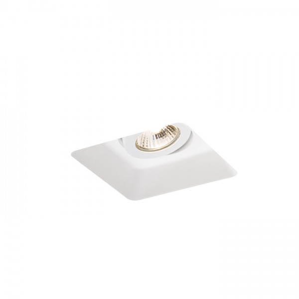 Image of Lampada Faretto DINO SQ GU10 inclinabile gesso 230V GU10 35W