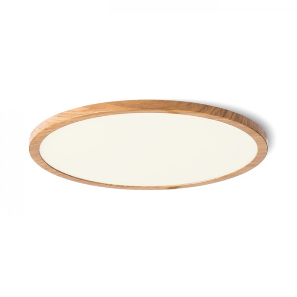 Image of Plafoniera HUE R 22 da incasso colore faggio d'´imitazione 230V LED 24W 3000K