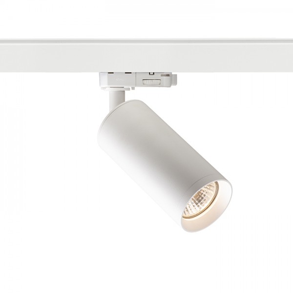 Image of Faretto cilindrico BELENOS per binario trifase bianco 230V LED GU10 9W