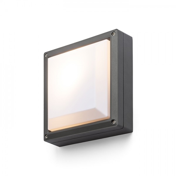 Image of Lampada plafoniera applique DELTA 215 grigio antracite 230V E27 18W IP54