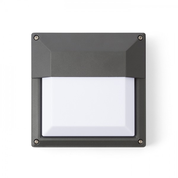 Image of Lampada plafoniera applique DELTA 215 da parete grigio antracite 230V E27 18W IP54