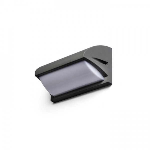 Image of Lampada plafoniera applique MORA da parete grigio antracite 230V E27 18W IP54