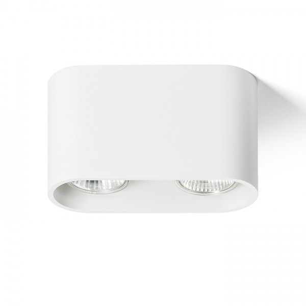 Image of Faretto MANTOVA II da soffitto bianco opaco 230V GU10 2x35W