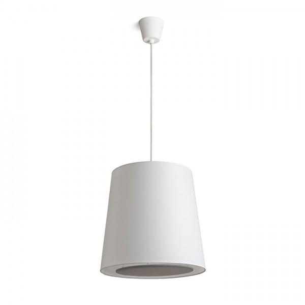 Image of Lampadario POLLOCK a sospensione bianco/grigio chiaro 230V E27 28W