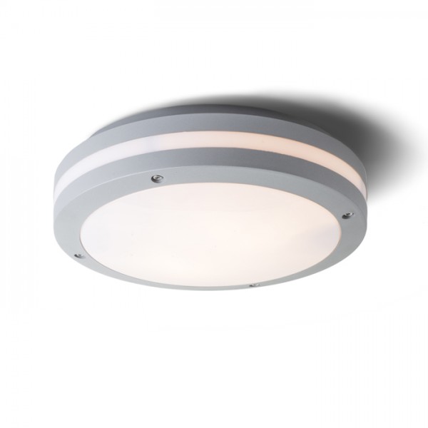 Image of Plafoniera SONYA 30 grigio argento 230V E27 2x18W IP54