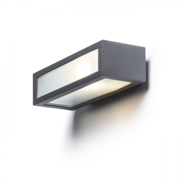 Image of Faretto applique GINO da parete grigio antracite 230V E27 18W IP44