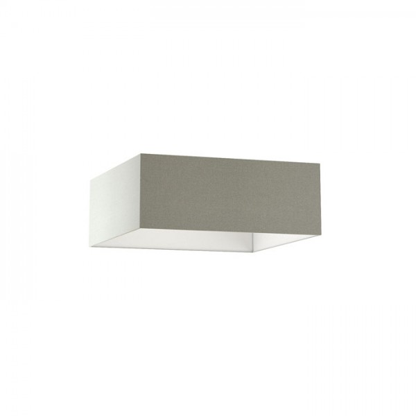 Image of Paralume TEMPO 50/19 paralume Chintz grigio chiaro /PVC bianco max. 23W
