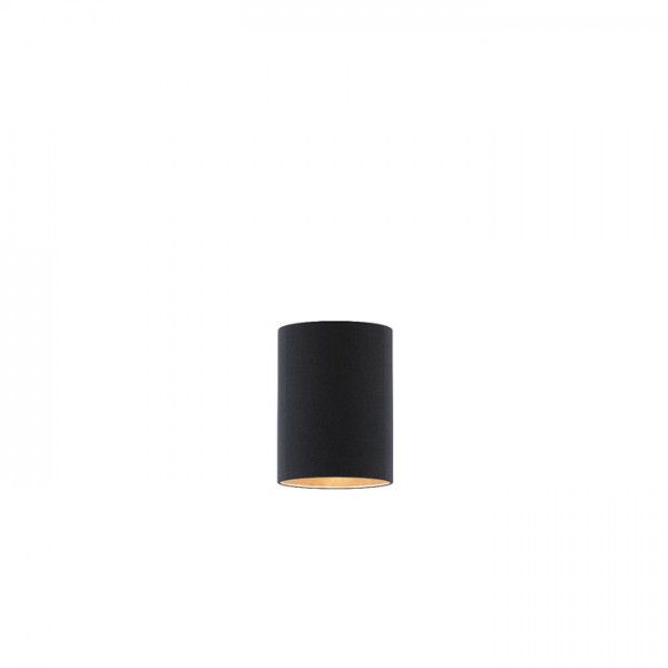 Image of Paralume RON 15/20 paralume Polycotton nero /Lamina di rame max. 28W