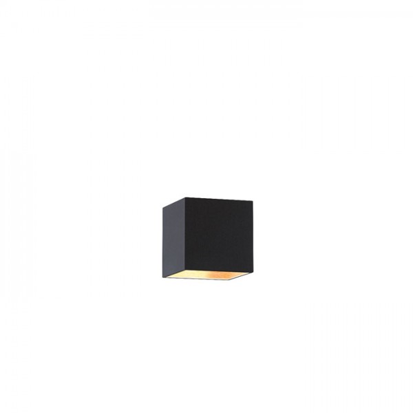 Image of Paralume TEMPO 15/15 paralume Polycotton nero /Lamina di rame max. 28W