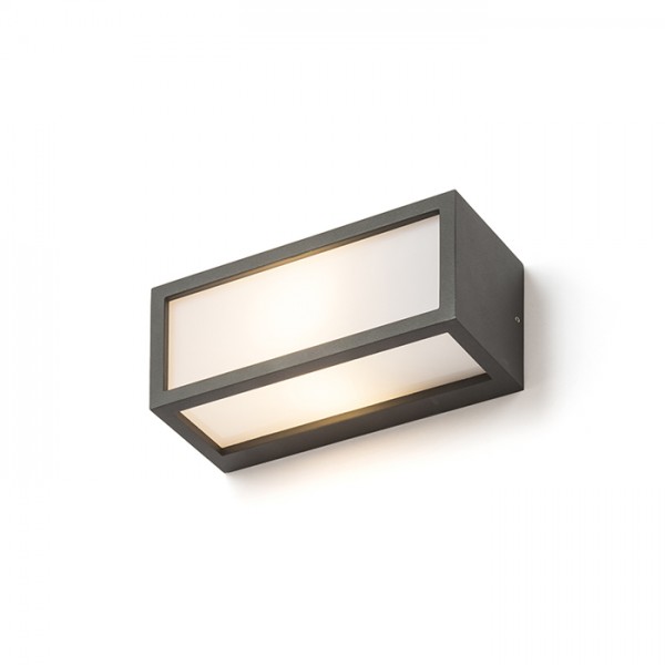 Image of Lampada plafoniera applique DURANT parete Grigio antracite 230V E27 18W IP54