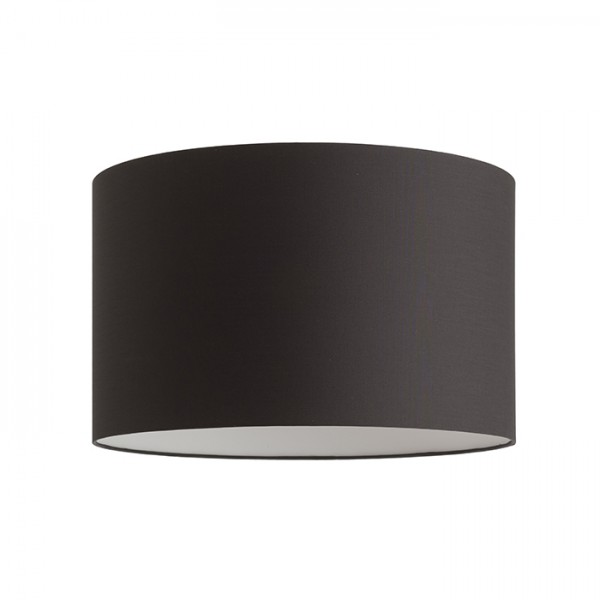 Image of Paralume RON 40/25 paralume Polycotton nero /PVC bianco max. 23W