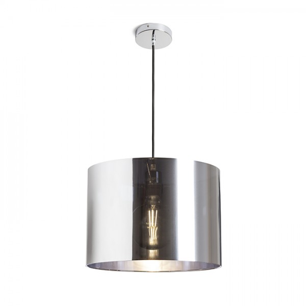 Image of Lampadario FANCY 35/25 a sospensione pellicola cromata 230V E27 15W