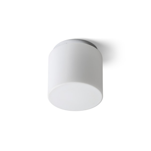Image of Plafoniera ARANA R 17 da soffitto vetro opalino/cromo 230V E27 15W IP44