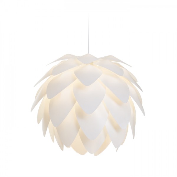 Image of Lampadario ENCOMBRE a sospensione PVC bianco 230V E27 42W
